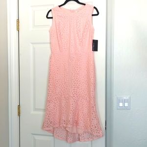 NWT Pink Lace High-Low Dress